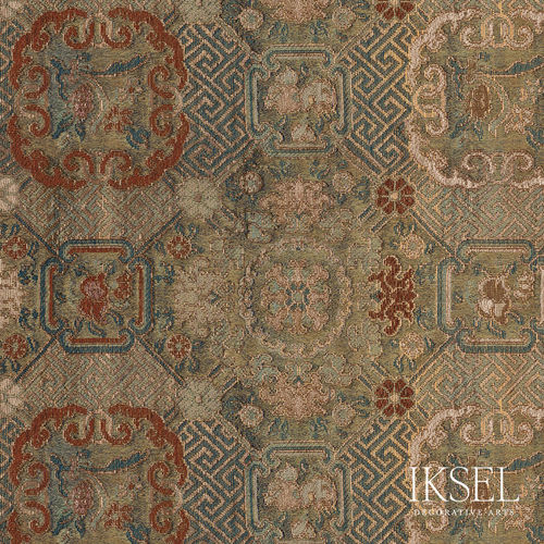 Carta da parati in stile - RW930 Japanese Medallions - Iksel Decorative Arts - in tessuto non tessuto / in fibra di vetro / in vinile