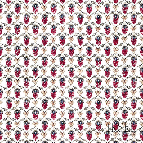 Carta da parati contemporanea - RW308 Mogul Berry - Iksel Decorative Arts - in fibra di vetro / in vinile / con motivi naturali