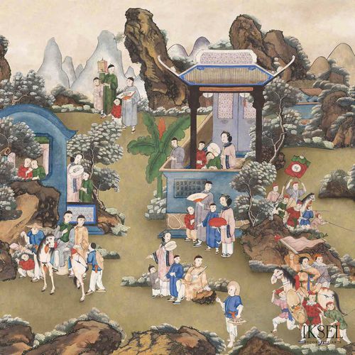 Carta da parati contemporanea - SC159 Chinese Suite - Iksel Decorative Arts - in fibra di vetro / in vinile / con motivi naturali