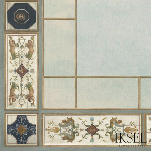 Carta da parati contemporanea - CE126 Directoire Ceiling I - Iksel Decorative Arts - in fibra di vetro / in vinile / con motivi naturali