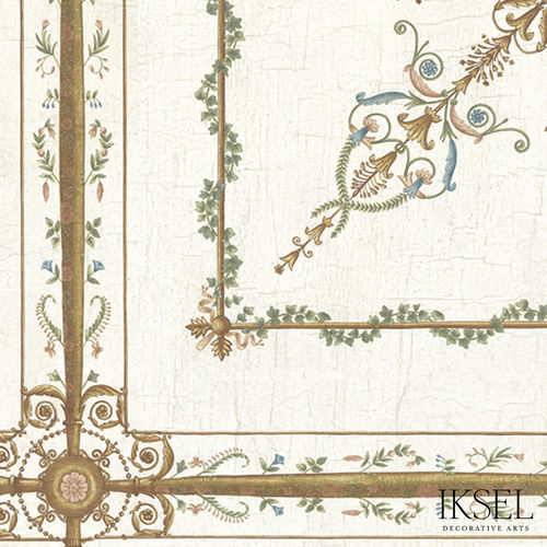 Carta da parati contemporanea - CE206 Empire Griffins Ceiling - Iksel Decorative Arts - in fibra di vetro / in vinile / con motivi floreali