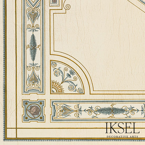 Carta da parati contemporanea - CE207 Grecian Neo-Classical Ceiling - Iksel Decorative Arts - in fibra di vetro / in vinile / con motivi geometrici