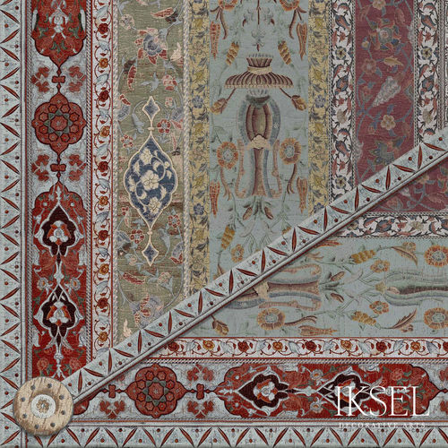 Carta da parati contemporanea - CE144 Rumi Ceiling Gouache - Iksel Decorative Arts - in fibra di vetro / in vinile / con motivi floreali