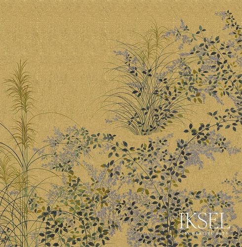 Carta da parati contemporanea - SC157 Japanese Meadow - Iksel Decorative Arts - in vinile / in fibra di vetro / con motivi naturali