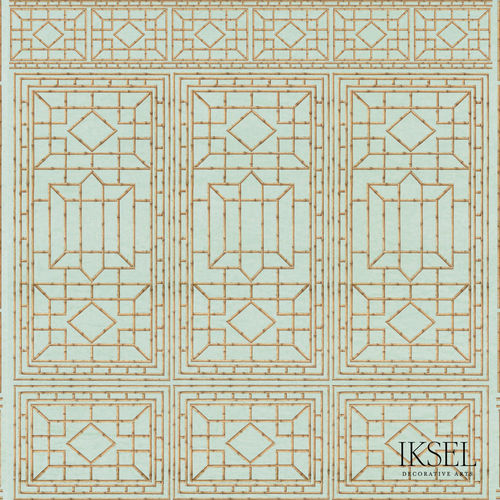 Carta da parati contemporanea - AR651 Bamboo - Iksel Decorative Arts - in vinile / in fibra di vetro / con motivi geometrici