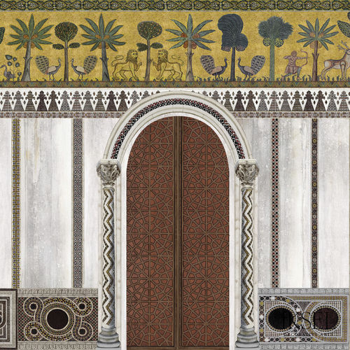 Carta da parati contemporanea - AR550 Palermo - Iksel Decorative Arts - in vinile / in fibra di vetro / con motivi naturali