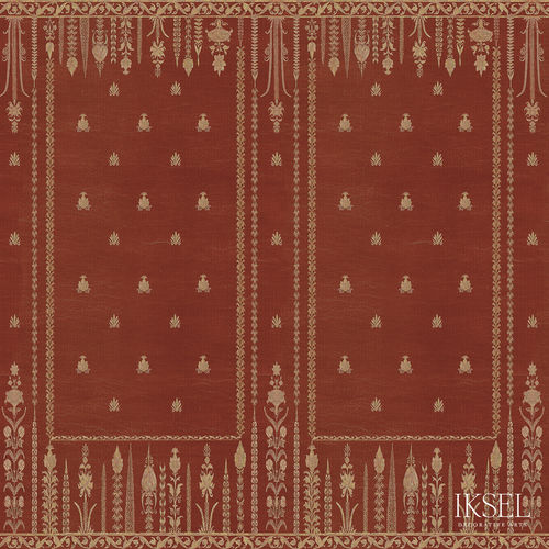 Carta da parati contemporanea - AR303 Rajmata - Iksel Decorative Arts - in vinile / in fibra di vetro / a fiori