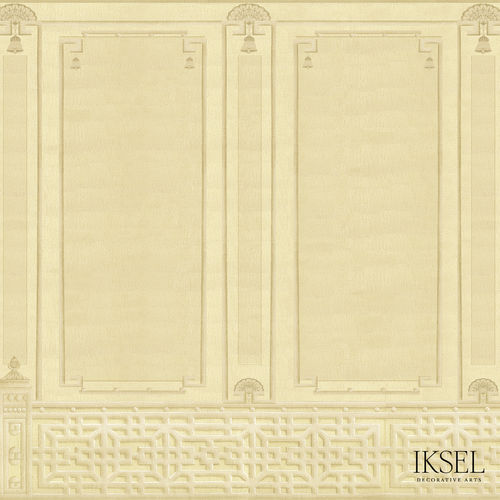 Carta da parati contemporanea - AR656 Regency Chinoiserie - Iksel Decorative Arts - in vinile / in fibra di vetro / con motivi geometrici