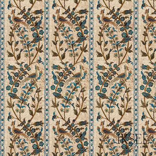 Carta da parati contemporanea - RW537 Aleppo Stripe - Iksel Decorative Arts - in vinile / in fibra di vetro / con motivi naturali