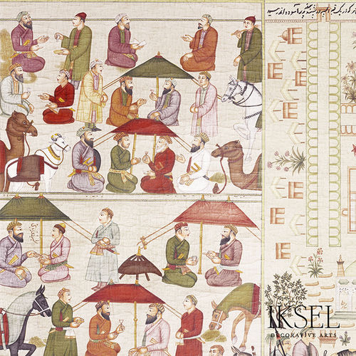 Carta da parati contemporanea - RW314 Pushkar - Iksel Decorative Arts - in vinile / in fibra di vetro / con motivo urbano