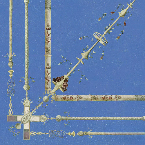 Carta da parati contemporanea - CE142 LIVIA'S GARDEN CEILING - Iksel Decorative Arts - in vinile / in fibra di vetro / con motivi naturali