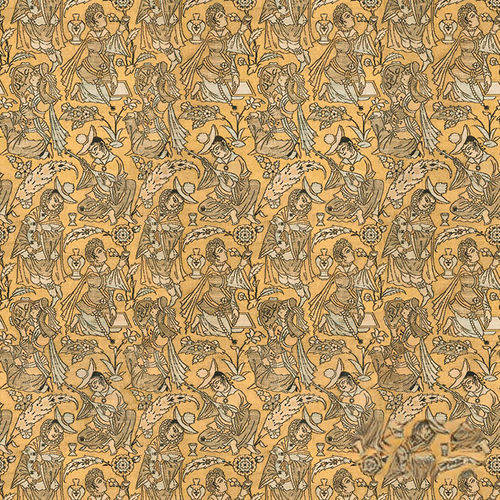 Carta da parati contemporanea - RW905 SAFAVID MUSICIANS - Iksel Decorative Arts - in vinile / in fibra di vetro / con motivi geometrici
