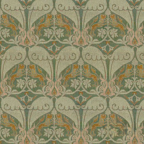 Carta da parati contemporanea - RW916 NASRID LIONS - Iksel Decorative Arts - in vinile / in fibra di vetro / con motivi naturali