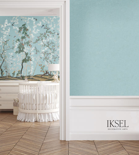 Carta da parati contemporanea - GR102 Scenic Background EE - Iksel Decorative Arts - in fibra di vetro / in vinile / a tinta unita