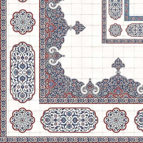 Carta da parati contemporanea - CE100M IZNIK MEDALLION CEILING  - Iksel Decorative Arts - in fibra di vetro / in vinile / con motivi geometrici