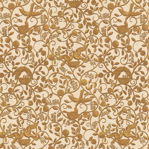 Carta da parati contemporanea - DECO DOVES RW444 - Iksel Decorative Arts - in fibra di vetro / in vinile / con motivo con animali