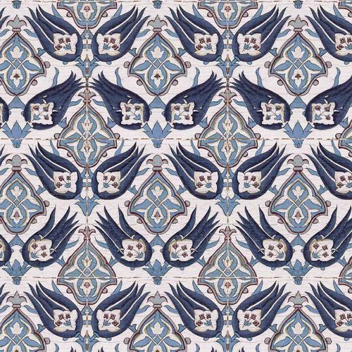 Carta da parati contemporanea - IZNIK TURHAN RW127 - Iksel Decorative Arts - in fibra di vetro / in vinile / con motivi geometrici