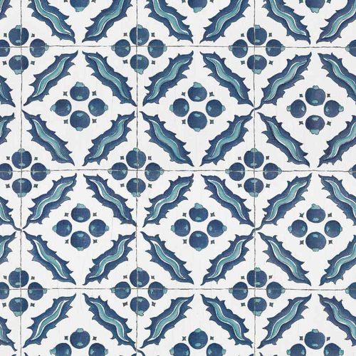 Carta da parati contemporanea - IZNIK K&Ouml;SEM RW126 - Iksel Decorative Arts - in fibra di vetro / in vinile / con motivi geometrici