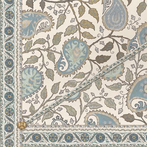 Carta da parati contemporanea - SUZANI PAISLEY CEILING CE152 - Iksel Decorative Arts - in vinile / con motivi naturali / viola