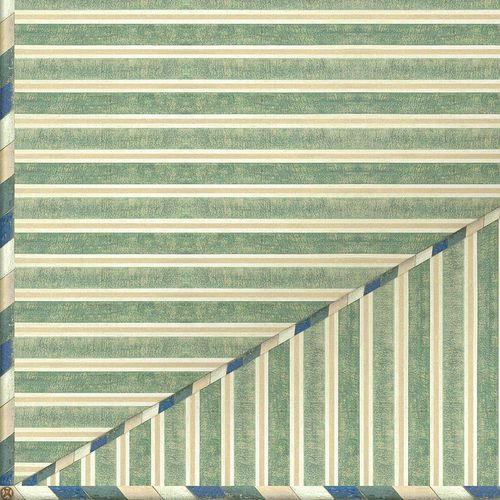 Carta da parati contemporanea - KUBILAI'S TENT X-CEILING CE113 - Iksel Decorative Arts - in vinile / a righe / verde