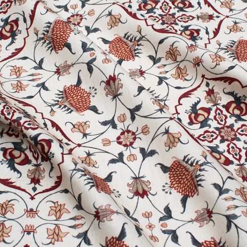 Tessuto da tappezzeria - SHAH JAHAN RF312 - Iksel Decorative Arts - per tende / a motivi / in cotone