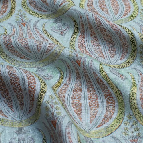 Tessuto da tappezzeria - PLUMP TULIPS RF211 - Iksel Decorative Arts - per tende / per il design d'interni / a fiori