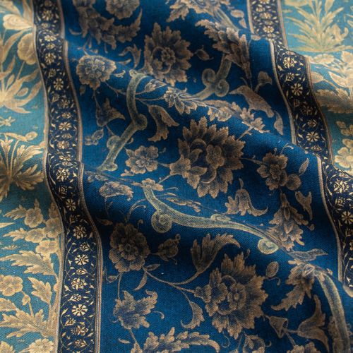Tessuto da tappezzeria - NUR JAHAN STRIPE L. RF922B - Iksel Decorative Arts - per tende / per il design d'interni / con motivi floreali