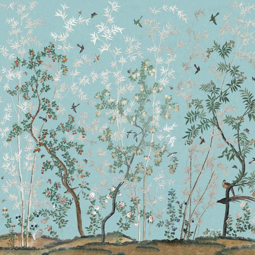 Tessuto da tappezzeria - EASTERN EDEN RF721 - Iksel Decorative Arts - per tende / per il design d'interni / con motivi naturali