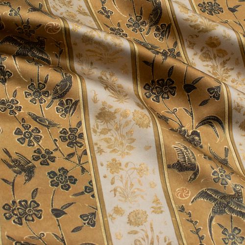 Tessuto da tappezzeria - DELHI STRIPE C. RF923A - Iksel Decorative Arts - per tende / per il design d'interni / con motivi floreali