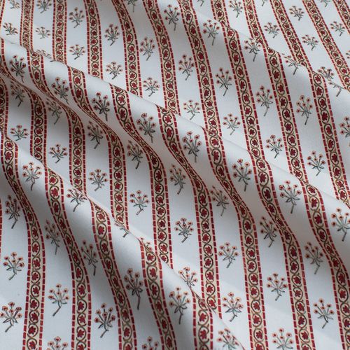 Tessuto da tappezzeria - BOUQUET STRIPE RF301 - Iksel Decorative Arts - per tende / per il design d'interni / con motivi floreali