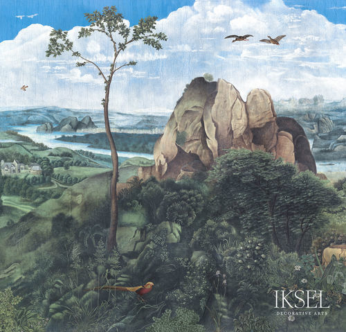 Carta da parati contemporanea - SC167 PATINIR LANDSCAPE - Iksel Decorative Arts - in tessuto non tessuto / con motivi naturali / con scene