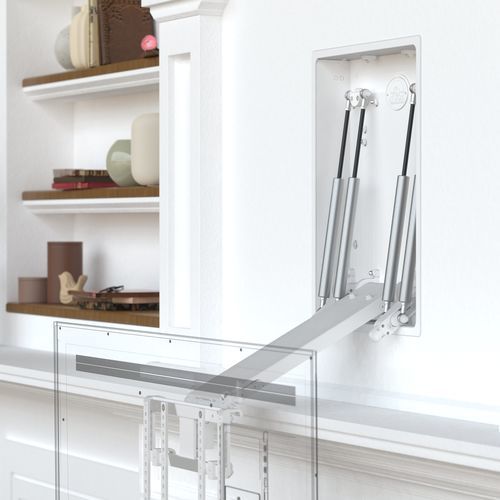 Supporto per TV da parete contemporaneo - Out of sight mounting solutions  - girevole / retrattile / in metallo