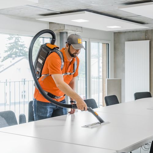 Aspirapolvere professionale - AERO BP E & B - TASKI - a spalla / a secco / a batteria ricaricabile