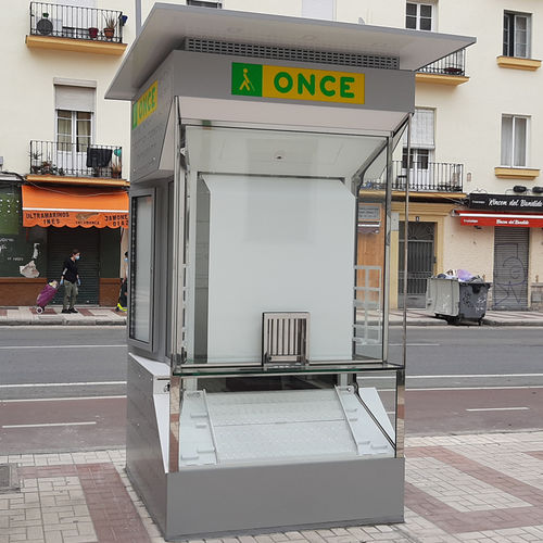 Chiosco commerciale - ONCE - Primur - della lotteria / da esterno / in metallo