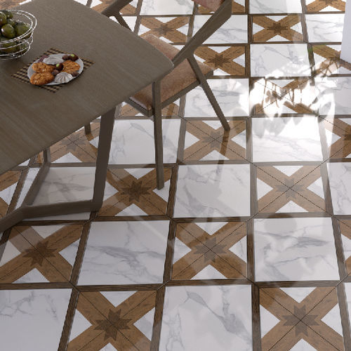 Piastrella in gres porcellanato - BLAZE  - PT. Sun Power Ceramics - lucida / da interno / da bagno