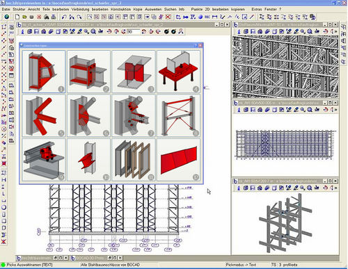 Software di analisi strutturale - 3D - BOCAD SERVICE INTERNATIONAL - per struttura in acciaio / 2D