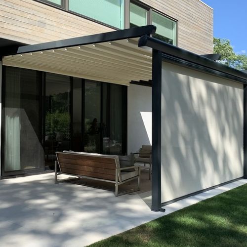 Pergola autoportante - ELEGANT - SCHILDR Inc - addossata / sospesa / in alluminio