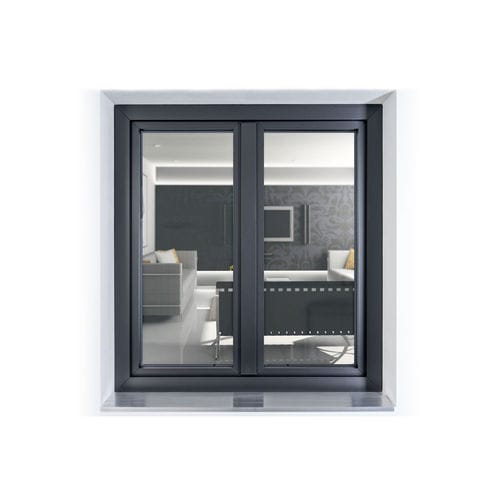 Finestra in PVC - VitraQ - ad anta ribalta / a doppi vetri / a 3 ante