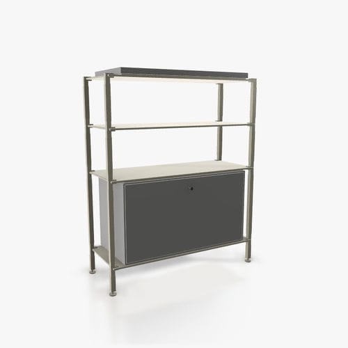Credenza alta - H.1.900.3.1.KU.TA.1 - tRACK by Kesseböhmer GmbH - contemporanea / impiallacciata in legno / in MDF laccato