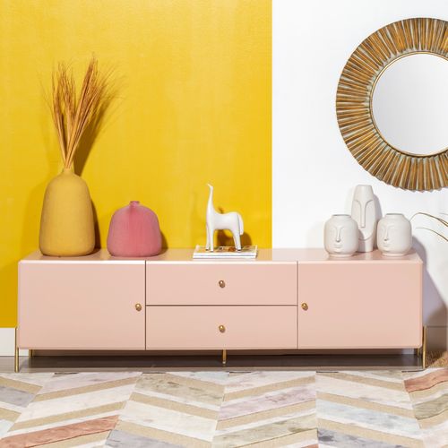 Mobile porta TV contemporaneo - WALDORF - CAMINO A CASA - con cassetti / 2 porte / in MDF laccato
