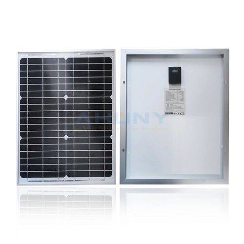 Pannello solare fotovoltaico monocristallino - ERIGID M20W - SHENZHEN AHONY POWER CO.,LTD - semirigido / black / con telaio in alluminio