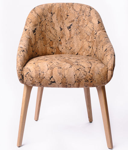 Sedia contemporanea - NATURAL - CREATIVE-CORK - da interno / in sughero / con supporto in legno