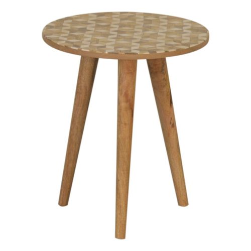 Tavolo d'appoggio design scandinavo - MAINE  - Artisan Furniture - in legno massiccio / in resina / con supporto in legno massiccio