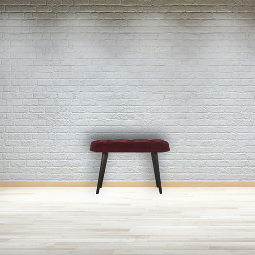 Divanetto imbottito design scandinavo - IN1448 - Artisan Furniture - in velluto / con supporto in legno massiccio / in legno massiccio