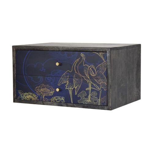 Comodino contemporaneo - AVANTI SHANGRI-LA  - Artisan Furniture - in legno massiccio / in MDF / con supporto in legno massiccio