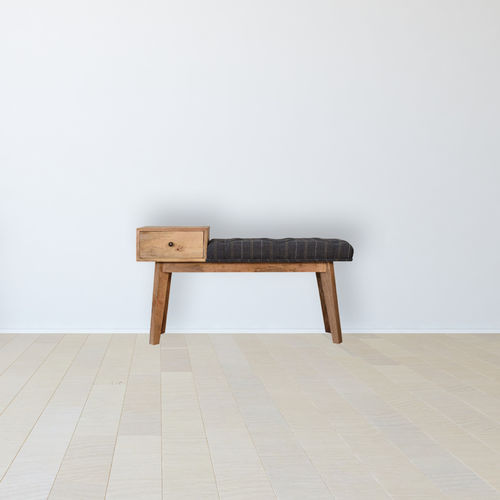Divanetto imbottito design scandinavo - PEWTER TWEED - Artisan Furniture - in tessuto / con supporto in legno massiccio / in legno massiccio
