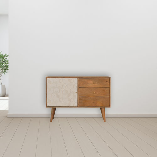 Credenza design scandinavo - ACADIA  - Artisan Furniture - in legno massiccio / con ripiano / con cassetti