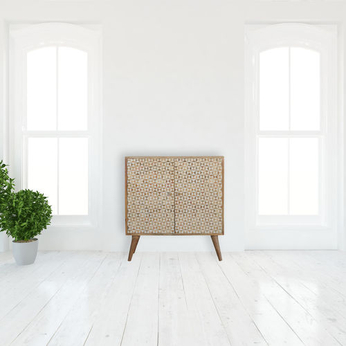 Credenza design scandinavo - SARINA  - Artisan Furniture - in legno massiccio / in resina / con 4 gambe
