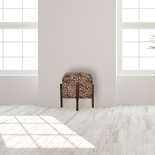 Pouf contemporaneo - LEOPARD  - Artisan Furniture - in velluto / quadrato / fatto a mano