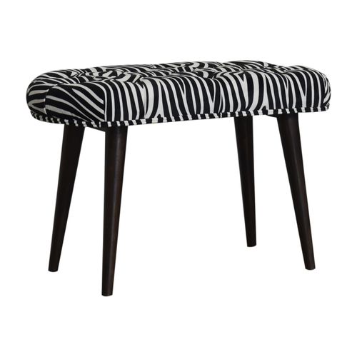 Divanetto imbottito design scandinavo - ZEBRA  - Artisan Furniture - in velluto / con supporto in legno massiccio / in legno massiccio